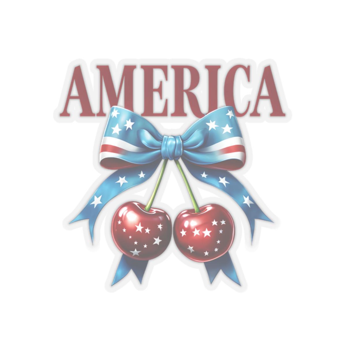 Patriotic Kiss Cut Stickers for America Lovers Independence Day Decor Vinyl Labels Cute Cherry Stickers Gift for Patriot Friends Graphic Tee – Cozy Vibes · Top Pick For Any Outfit