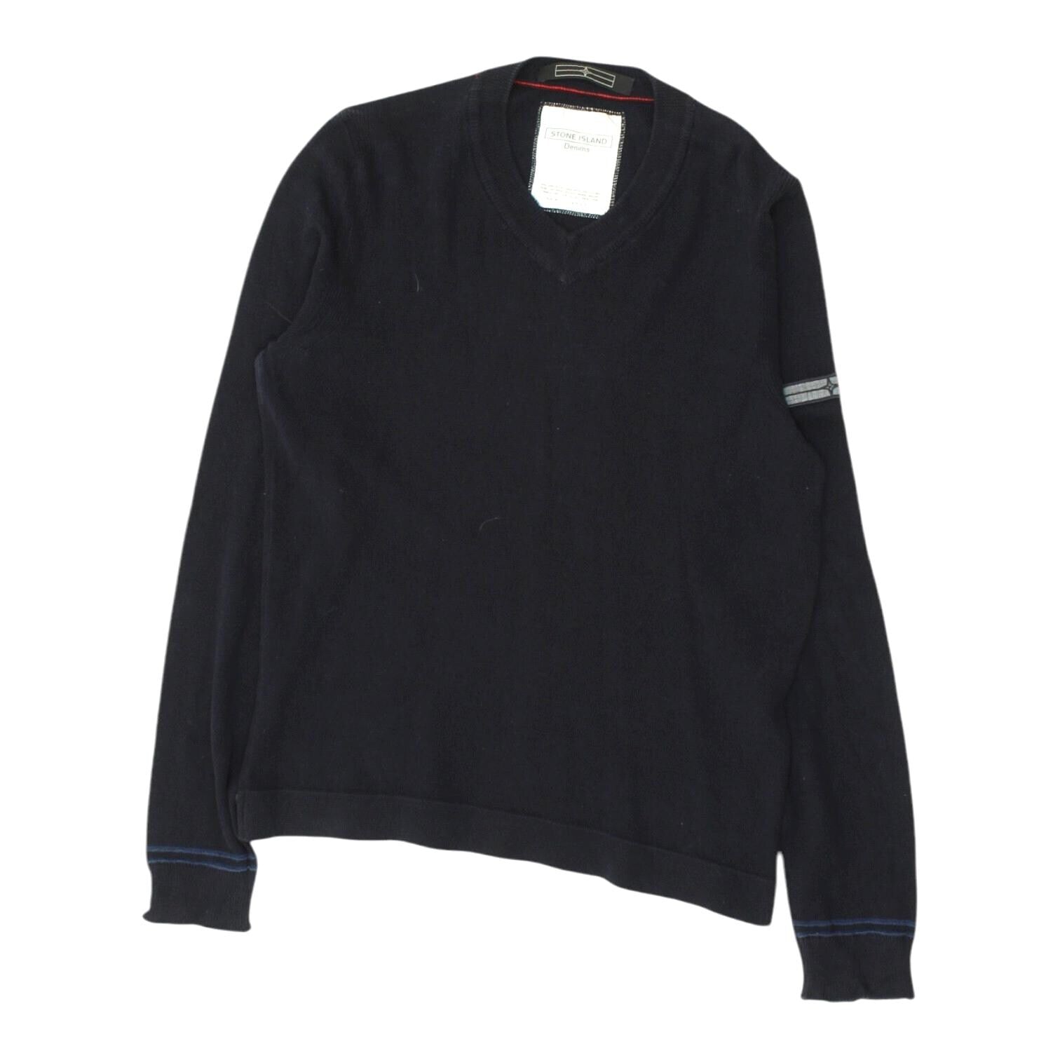 Stone Island Navy Jumper Vintage Mens High End Designer Knit VNeck Sweater Graphic Tee – Everyday Comfort · Trending Graphic Apparel