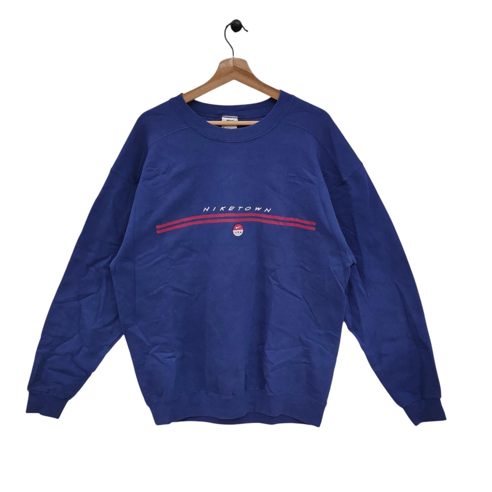 90s Niketown Sweatshirt Medium Vintage Nike Sweater Jumper Pullover Blue Men39s Size M Sweatshirt – Everyday Comfort · Perfect For Daily Wear