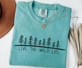 Camping Tee Live the Wild Life Tshirt Outdoor Nature Shirt for Hikers Campers and Adventure Lovers Graphic Tee – Bold Style · High-Quality Print