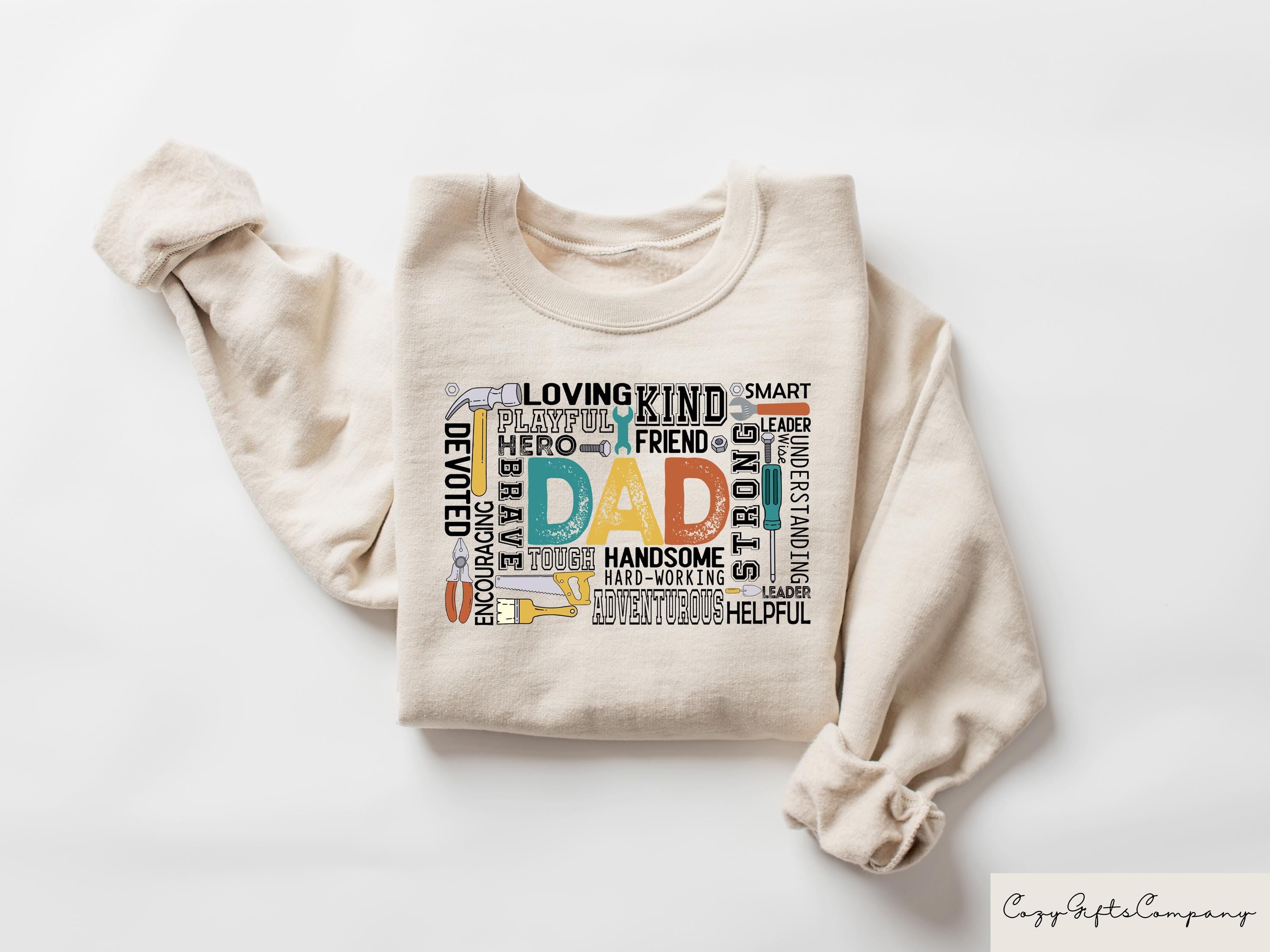 Retro Comfort Dad Sweatshirt Father39s Day T shirt Dad Appreciation Shirt Funny Wise Dad Gift Fathers Day Crewneck Dad39s Birthday Tee Sweatshirt – Feel-Good Design · Must-Have Style