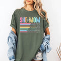 She Is Mom Shirt She is Nana Shirt Mothers Day ShirtMom Quotes ShirtInspirational Mom Shirt Blessed Mom T shirt Graphic Tee – Warm & Stylish · High-Quality Print