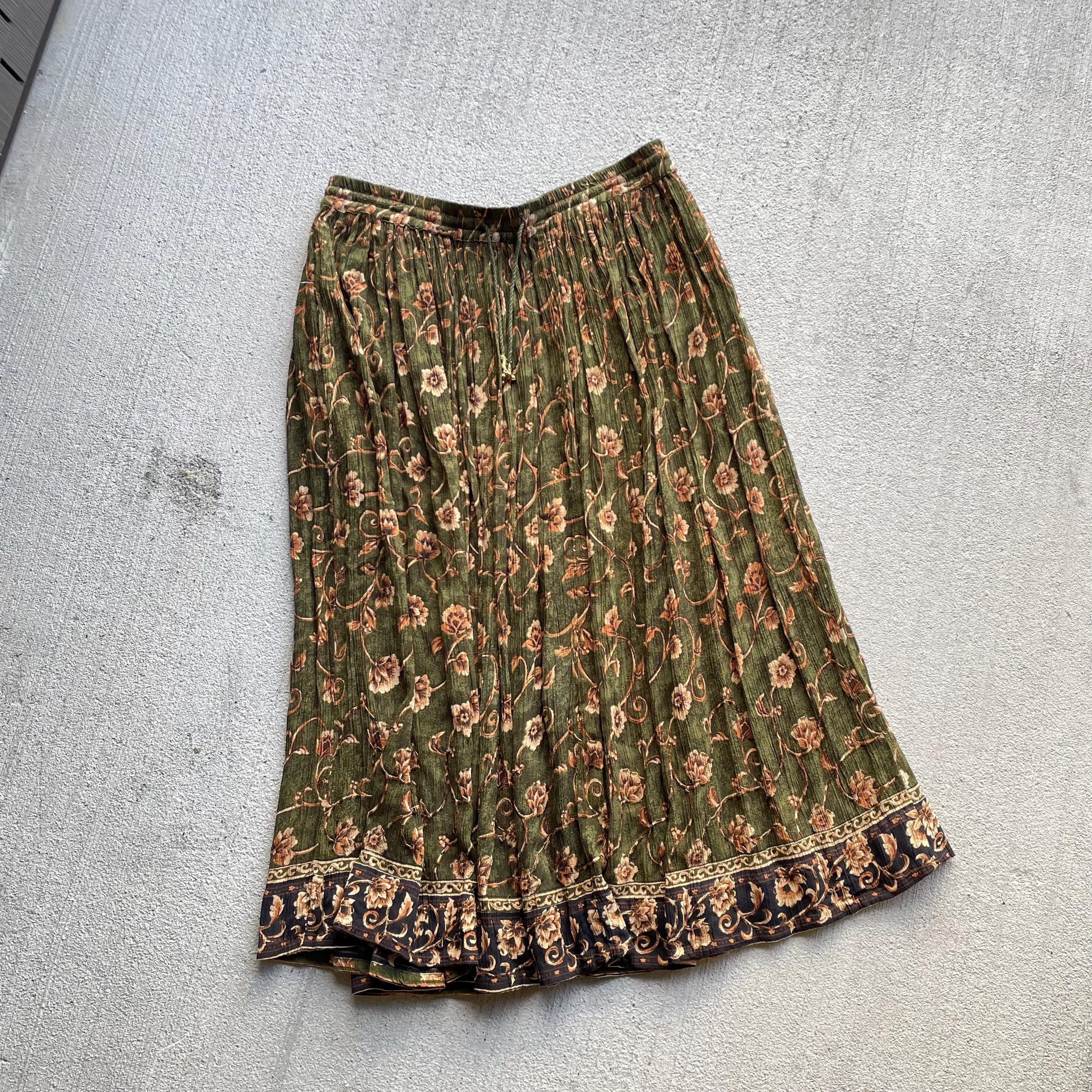 90s vintage green floral beaded tassle maxi skirt whimsigoth boho earthy Graphic Tee – Bold Style · High-Quality Print