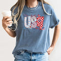 USA Patriotic Shirt Red White and Blue Bow Tee Fourth Of July Shirt Womens Independence Day Shirt Retro Stars And Stripes American Flag Tee Graphic Tee – Fan Favorite · Great Gift For Fans