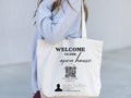 Real Estate Open House Sign In With Qr Code Tote Bag Custom Real Estate Agency Tote Bag Open House Welcome Sign Qr Code Gift For Realtors Tote Bag – Soft Feel · Great Gift For Fans