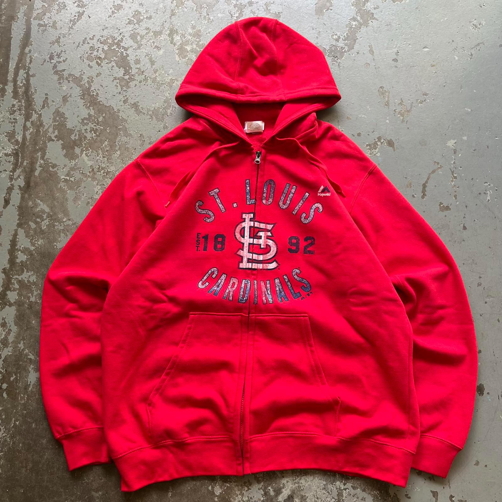 Vintage Y2K St Louis Cardinals MLB Full Zip Grunge Hoodie Hoodie – Bold Style · High-Quality Print