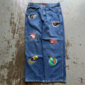 Vintage Y2K NFL Teams Embroidery Baggy Grunge Wide Leg Jeans Tote Bag – Warm & Stylish · Must-Have Style