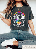 Retro Comfort Pride Shirt I May Be Straight But I Don39t Hate T shirt Trans Rights Sweatshirt Progress Pride Gift Social Justice Tee Sweatshirt – Everyday Comfort · High-Quality Print