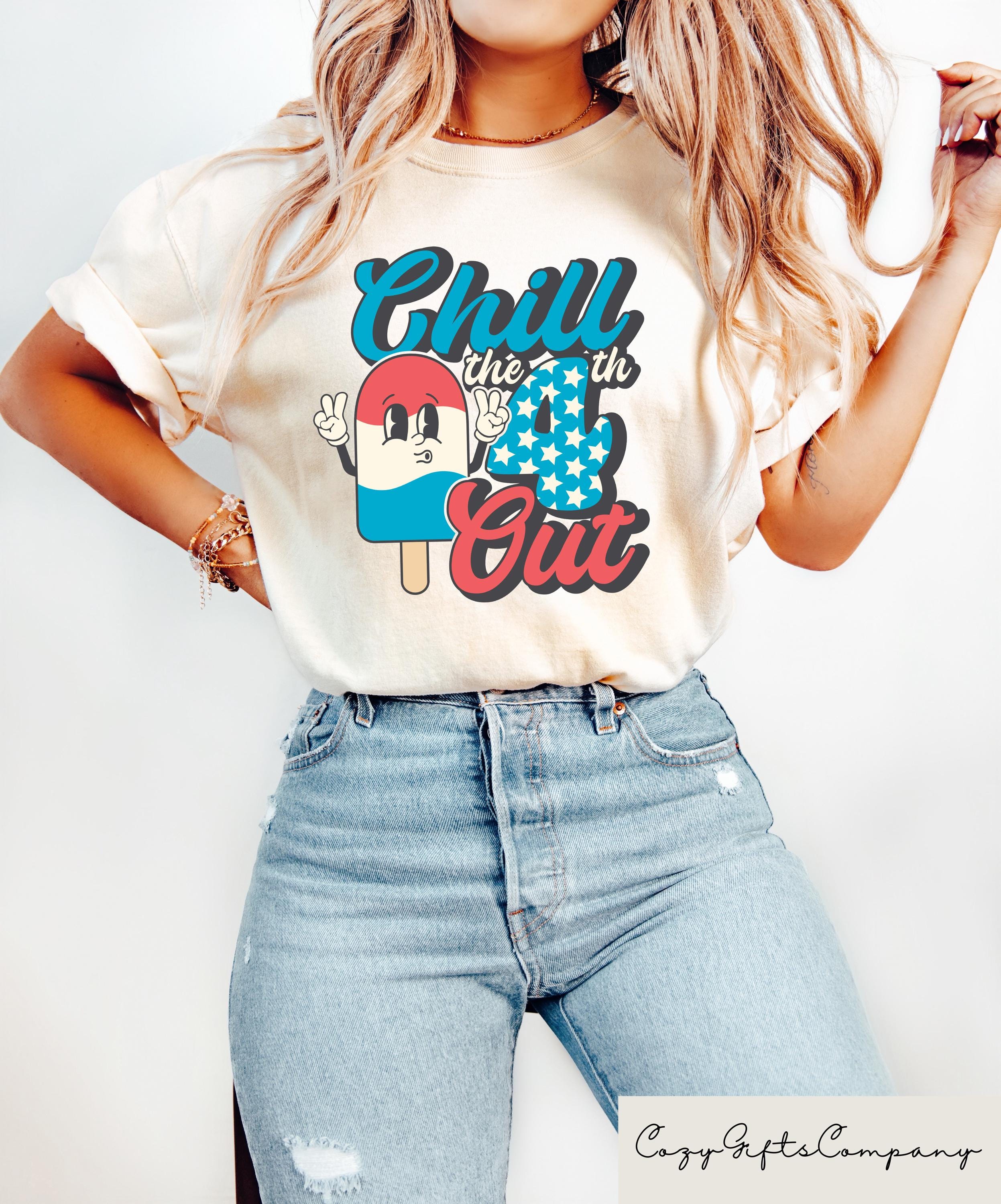 Chill The Fourth Out Shirt 4th Of July T shirt Independence Day Sweatshirt 4th July Ice Cream Tee Patriotic Women Gift Freedom Shirt Sweatshirt – Aesthetic Look · Must-Have Style