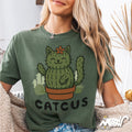 Funny Cactus Cat Shirt Cute Cat Lover Pun Tee Succulent Plant Kitty Graphic T Shirt for Women Men Graphic Tee – Easygoing Wear · Top Pick For Any Outfit
