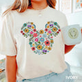 Floral Mickey Shirt Disney Garden Festival Tee Flower Mickey Shirt Spring Disney Trip Tee Gardener Gift Floral Disney Shirt Graphic Tee – Aesthetic Look · Perfect For Daily Wear