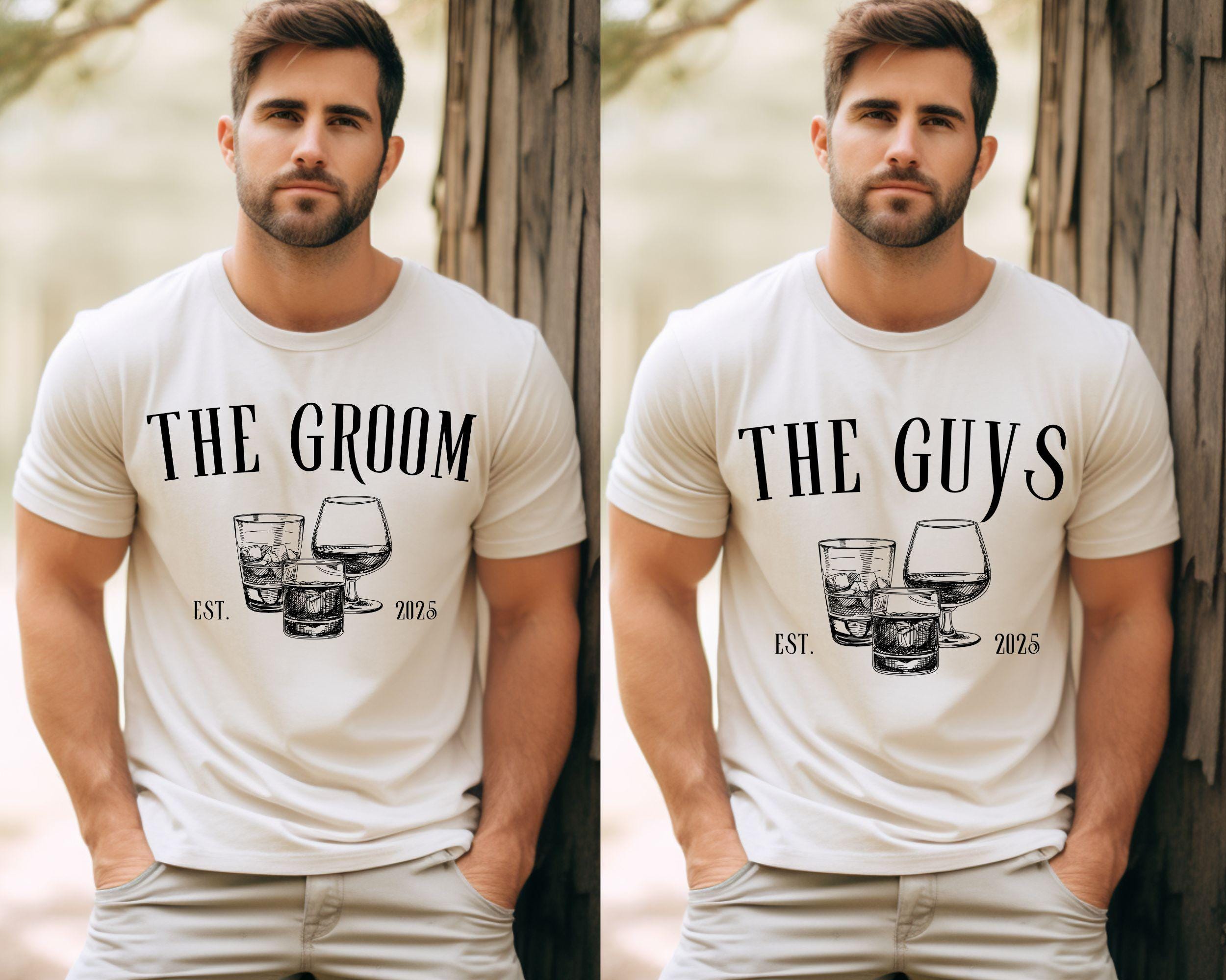 The Groom And The Guys Party Shirt Bachelorette Party Shirt Bachelorette Man Shirt Groomsmen Shirt Wedding Party Shirt Groom39s Friends Graphic Tee – Bold Style · Perfect For Daily Wear