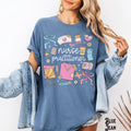 Nurse Practitioner Shirt NP Tee Nursing T Shirt Whimsical Retro Doodle Nurse Life Graduation Appreciation NP Gift Graphic Tee – Feel-Good Design · High-Quality Print