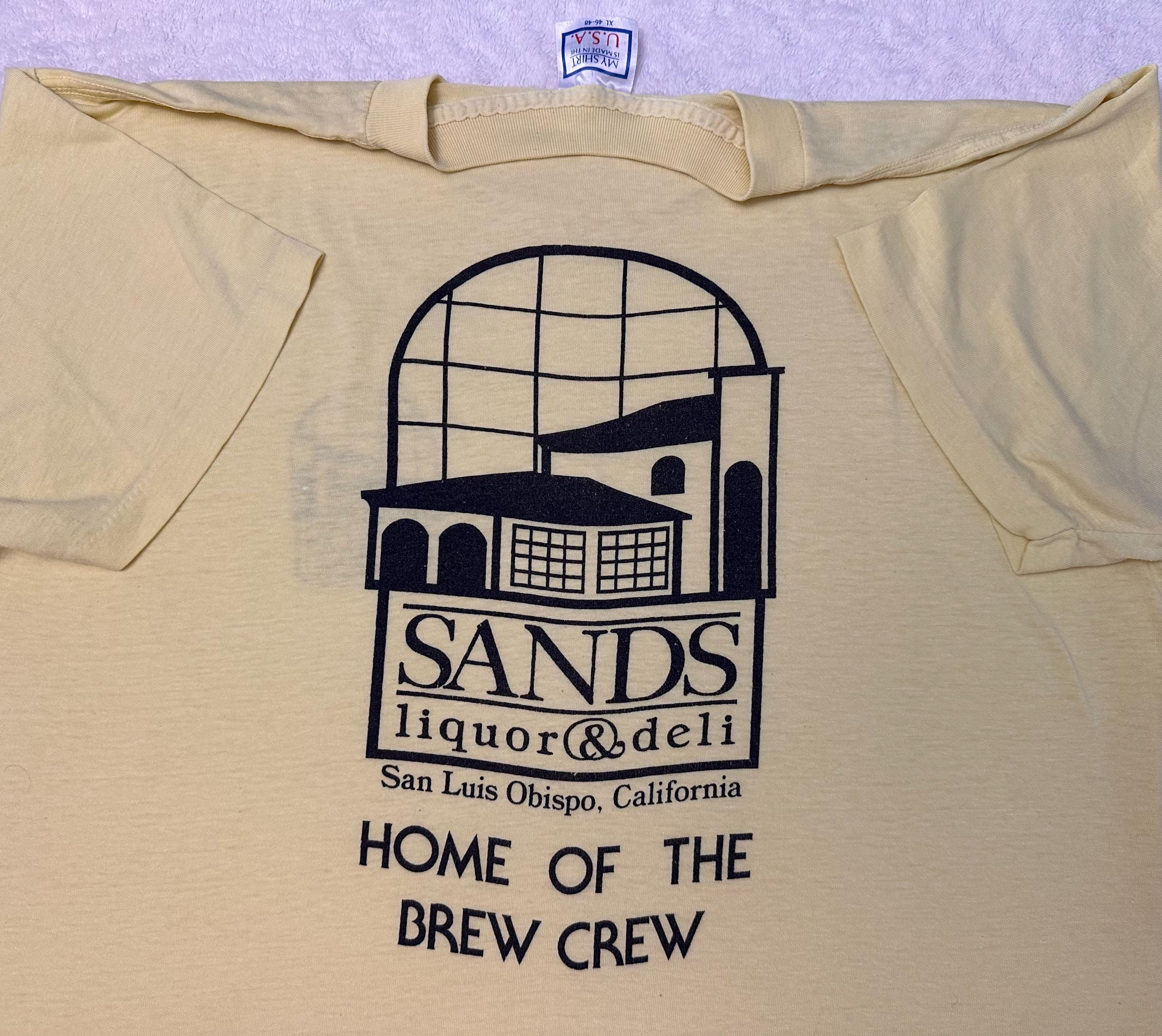 Vintage 1980s 80s 1990s Sands Deli Liquor San Luis Obispo California T Shirt L Graphic Tee – Cozy Vibes · High-Quality Print