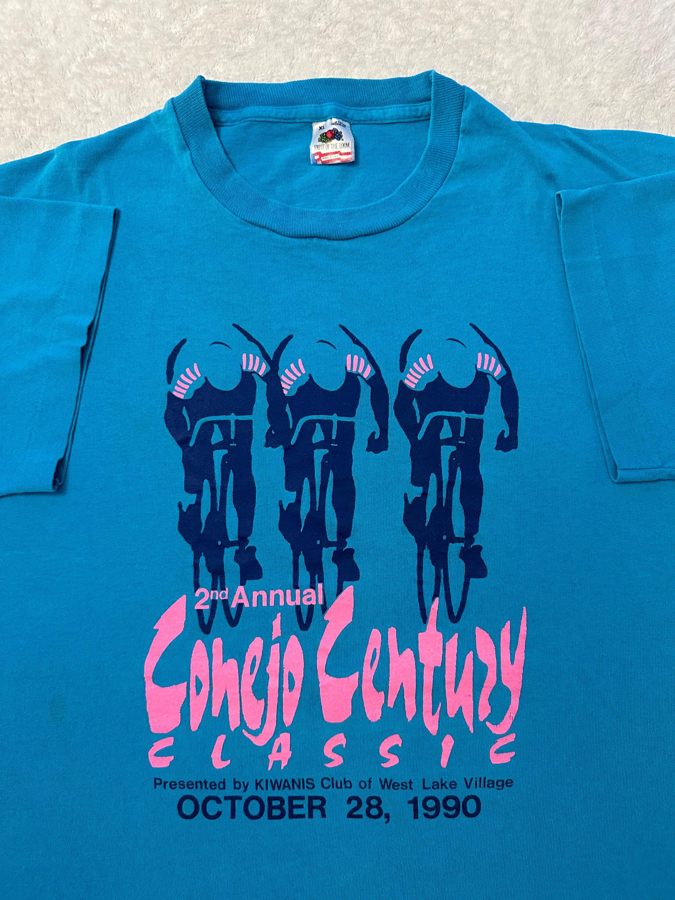Vintage 1990s 90s Conejo Century Classic Cycling Biking Event Promo T Shirt XL Graphic Tee – Bold Style · Trending Graphic Apparel