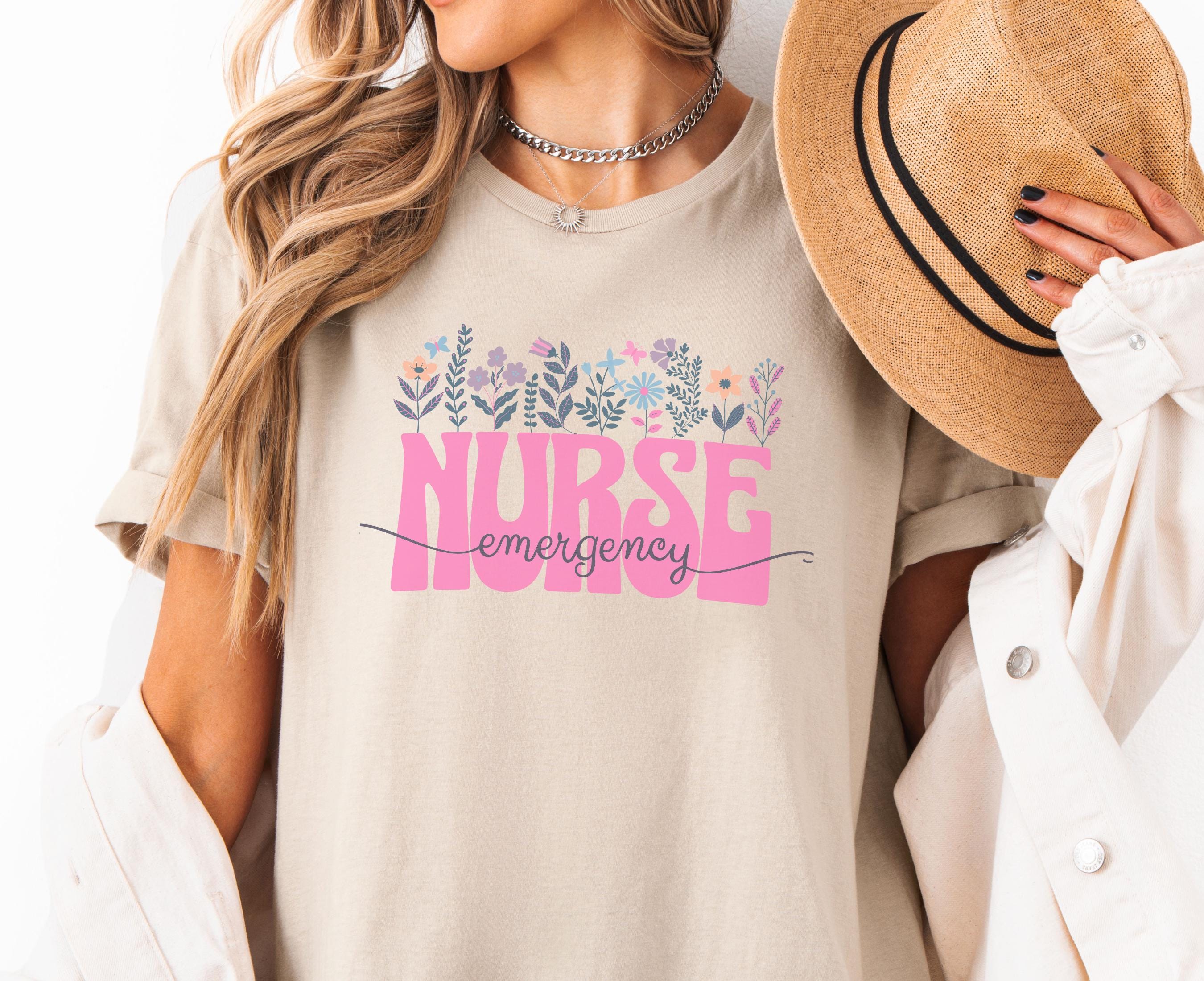 Emergency Nurse Floral T Shirt Cute Nurse Tee Emergency Room Nurse Gift Nurse Appreciation Floral T Shirt ER Nurse T Shirt Graphic Tee – Cozy Vibes · Trending Graphic Apparel