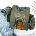 Schrdinger Cat Sweatshirt Retro Vintage Book Cover Quantum Physics Crewneck Nerdy Science Cat Gift Heavy Blend Sweatshirt – Cozy Vibes · Must-Have Style