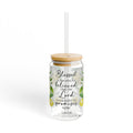 Inspirational Lemon Sipper Glass 16oz Motivation Drinkware Gift for Her Faith Hope Summer Hydration Unique Housewarming Graphic Tee – Bold Style · Trending Graphic Apparel