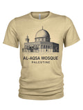 Al Aqsa Mosque Palestine T Shirt Islamic Heritage Tee Dome of the Rock Graphic Shirt Middle East Cultural Apparel Graphic Tee – Cozy Vibes · High-Quality Print