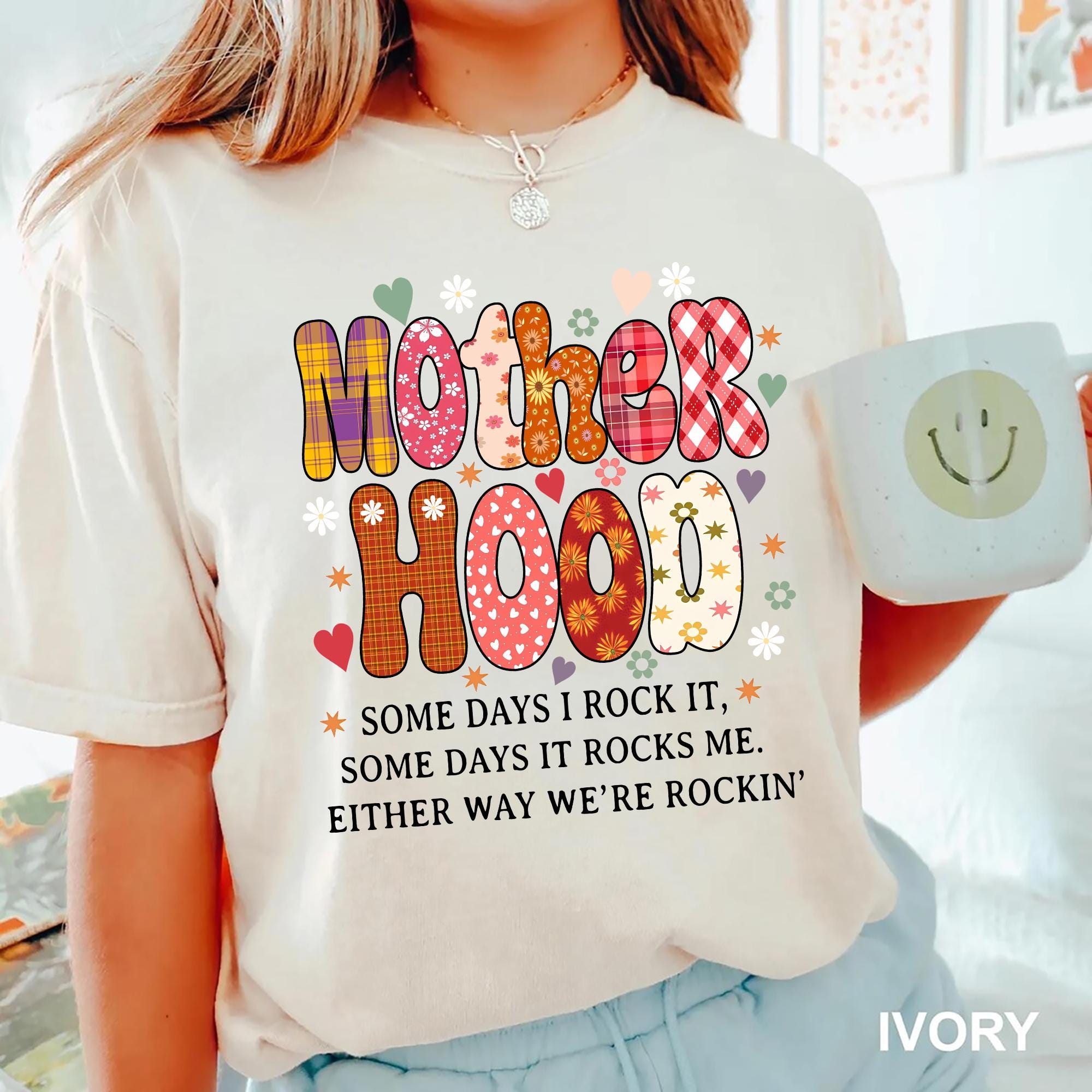 Motherhood Shirt Some Days I Rock It Some Days It Rocks Me Mama Tee Cute Retro Mom Shirt Mothers Day Gift for Rocker Moms Graphic Tee – Fan Favorite · Trending Graphic Apparel
