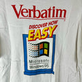 Vintage 90s Microsoft Windows 95 Verbatim Computer Promo single stitch T shirt Vintage Windows Computer Vintage Computer Promo Tee Graphic Tee – Cozy Vibes · Great Gift For Fans