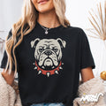 Tough Bulldog Shirt Vintage Spiked Collar Dog Tee Style Unisex T Shirt Funny Grumpy Dog Gift Bulldog Lover Apparel Graphic Tee – Fan Favorite · Must-Have Style