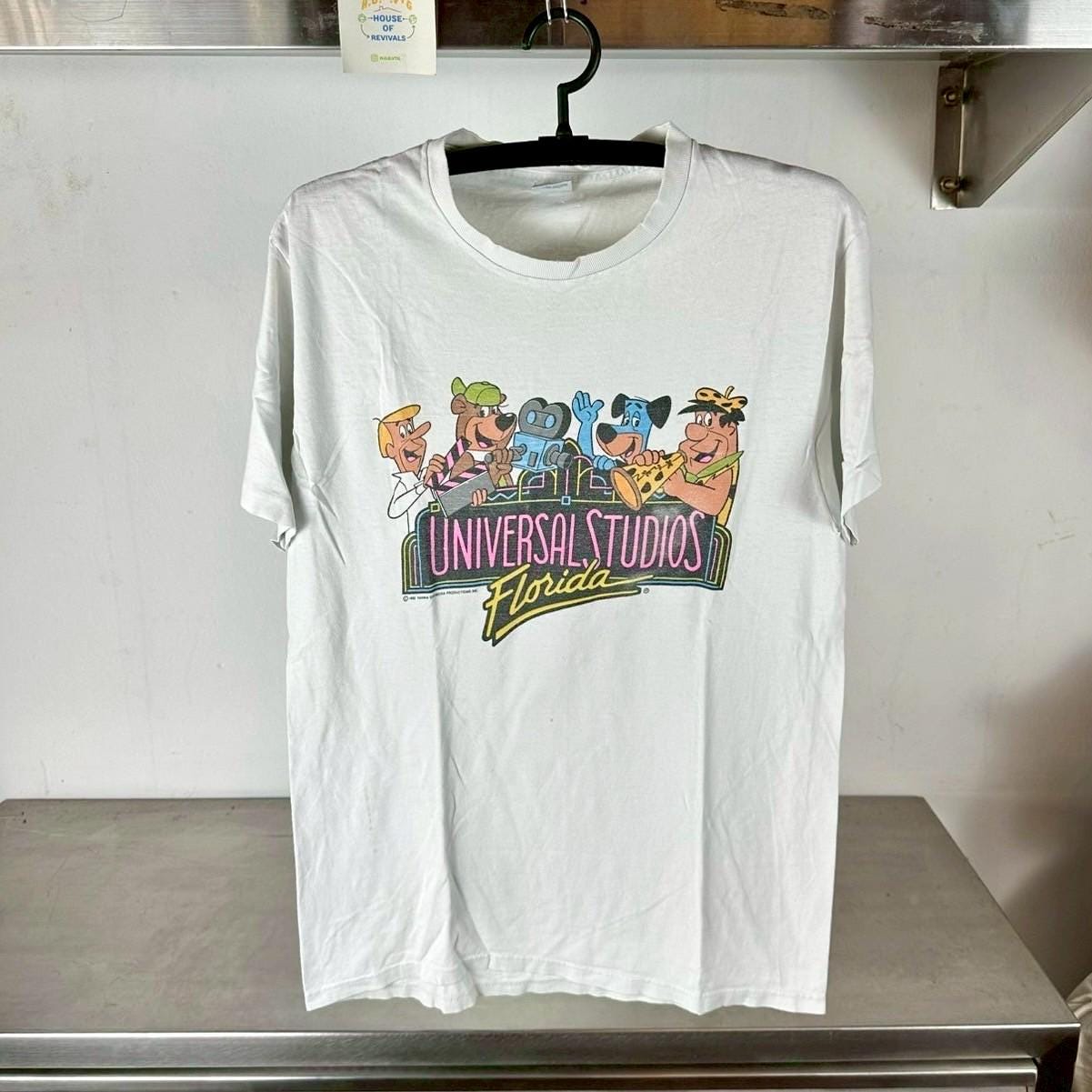 Vintage 1990 Universal Studios Hanna Barbera Cartoon single stitch T shirt Vintage Movies Tees Universal Studios Tshirts Graphic Tee – Fan Favorite · Perfect For Daily Wear