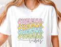 Summer Vibes Shirt Retro Summer T Shirt Cute Vacation Shirt Colorful Beach Shirt Trendy Shirt Gift for Women Summer Vacation Tee Graphic Tee – Easygoing Wear · Top Pick For Any Outfit