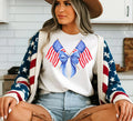 Coquette 4th of July Shirt American Flag Shirt USA Tshirt Retro 4th of July Shirt Coquette Bow Tee Patriotic Shirt Women t shirt Gift Graphic Tee – Warm & Stylish · Great Gift For Fans