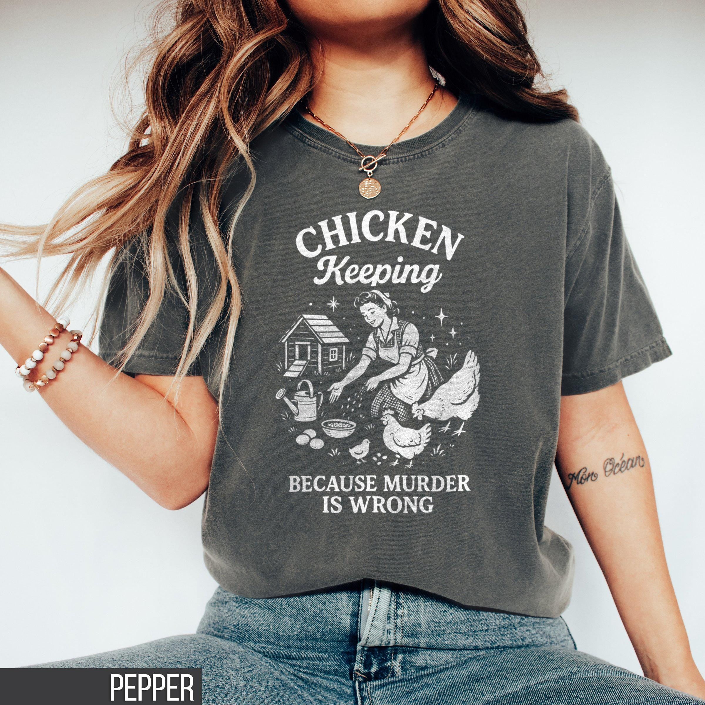 Chicken Shirt Chicken Gifts Chicken Mom Gift Farm Girl Shirt Chicken Lady Shirt Country Living Chicken Lover Gift Farm Life Shirt Graphic Tee – Easygoing Wear · Great Gift For Fans
