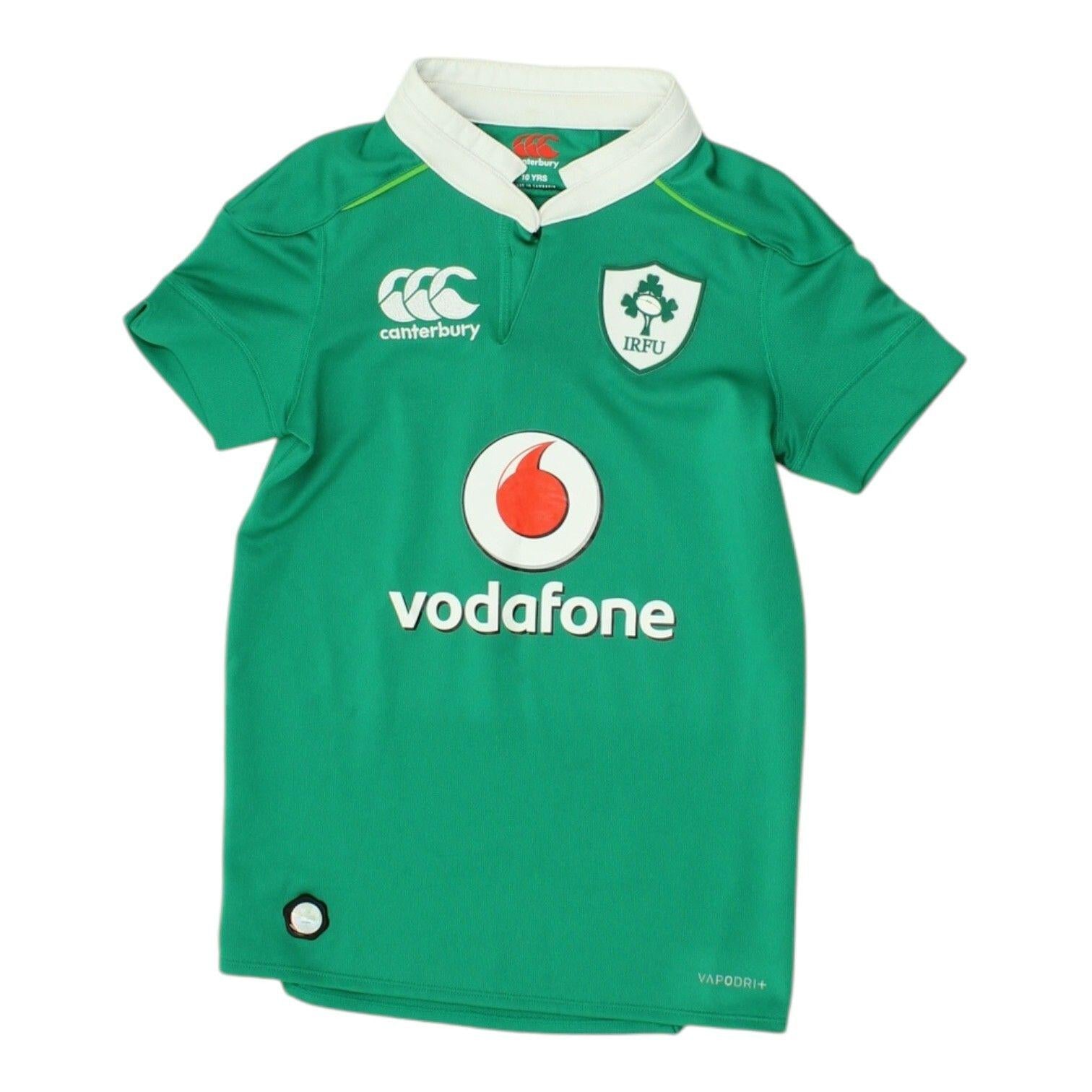 Canterbury IRFU Kids Tshirt Vintage Green Rugby Ireland Fan Top Sportswear Graphic Tee – Soft Feel · High-Quality Print