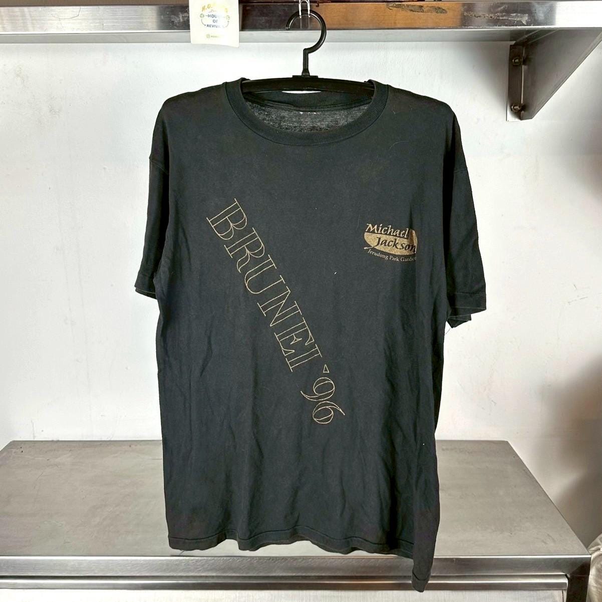 Vintage 1996 Michael Jackson Brunei Concert Promo XL Single Stitch T Shirt Graphic Tee – Cozy Vibes · Great Gift For Fans