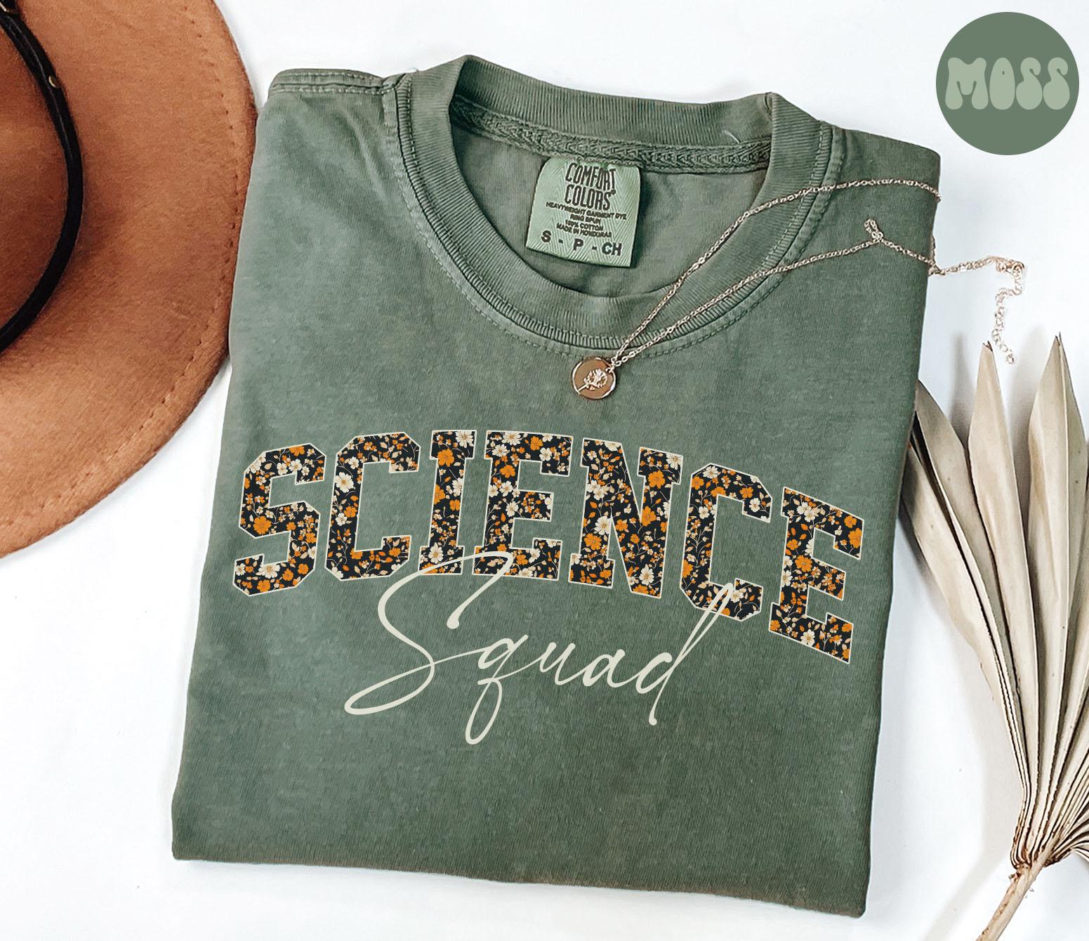 Science Comfort Colors Shirt Fall Autumn Teacher Tee Science TShirt Back to School Science Department Gifts Crew Squad Graphic Tee – Everyday Comfort · Top Pick For Any Outfit