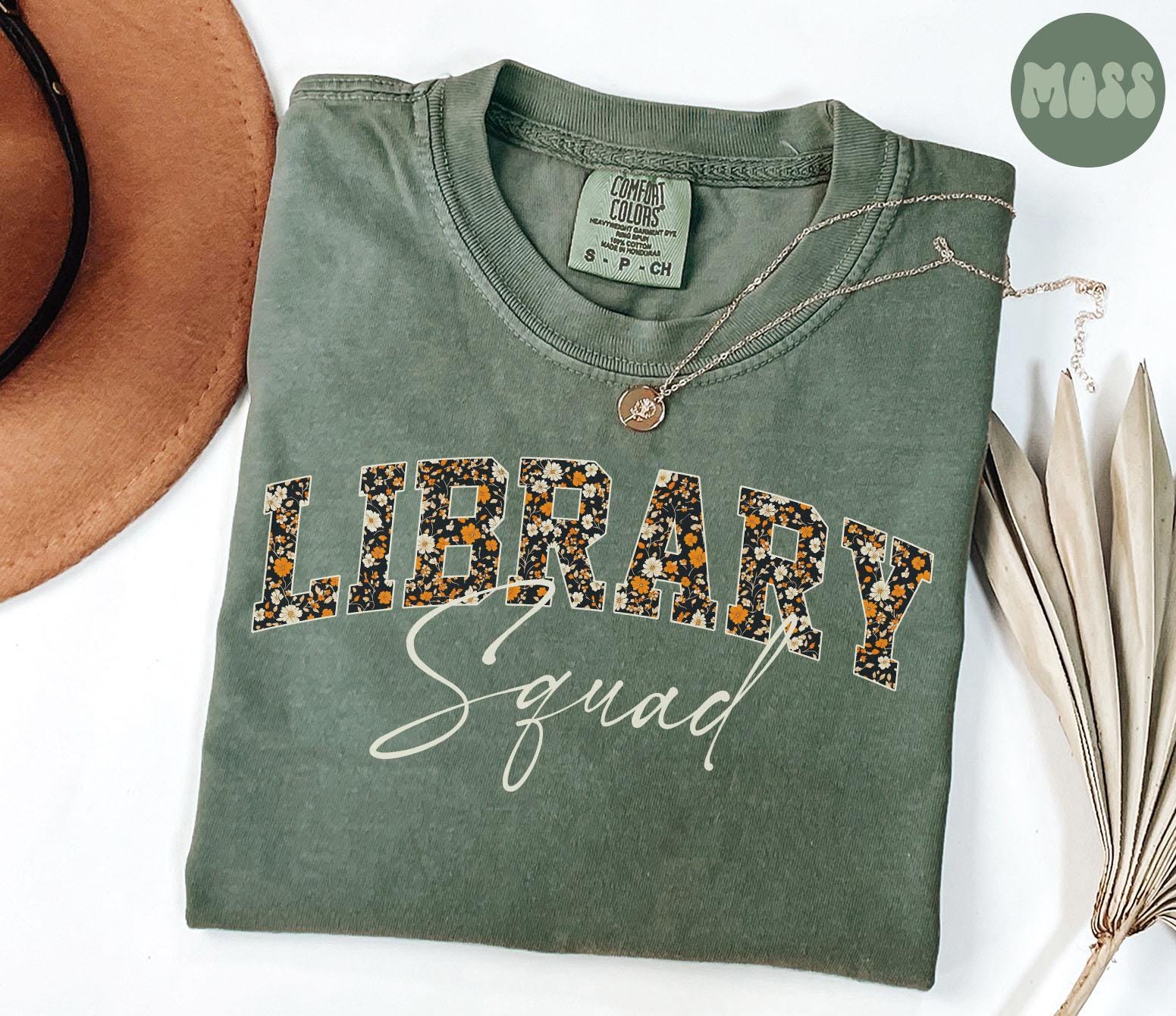 Library Comfort Colors Shirt Fall Autumn Teacher Tee Librarian TShirt Back to School Library Department Gifts Crew Squad Graphic Tee – Fan Favorite · Trending Graphic Apparel