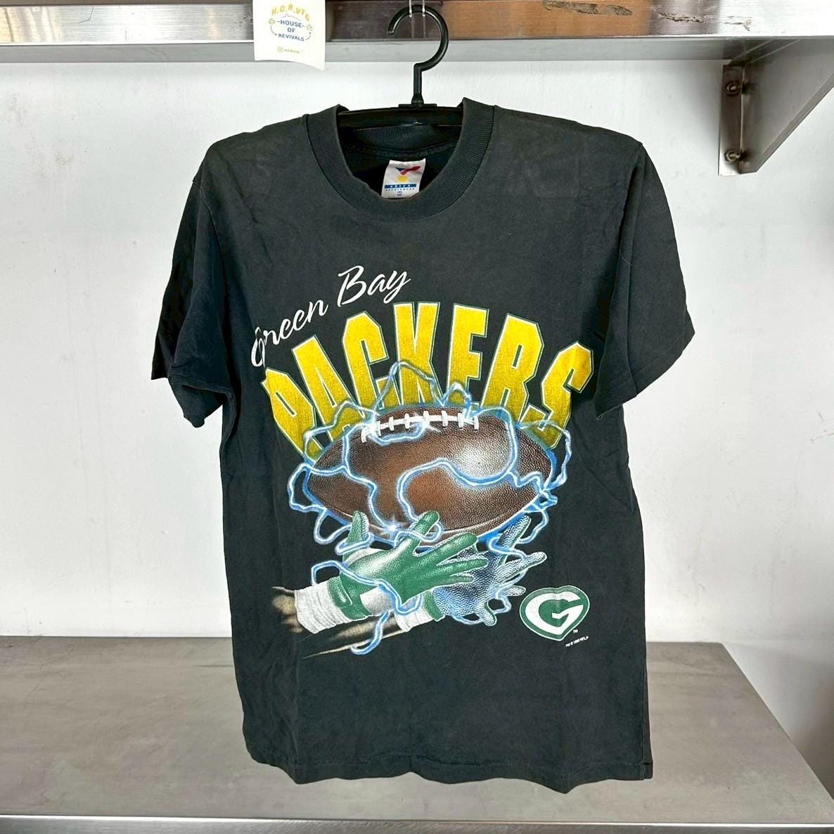 Vintage 1995 Green Bay Packers Lightning Football NFL Medium single stitch T shirt Vintage Sports Tshirt Vintage NFL Tshirt Graphic Tee – Cozy Vibes · Must-Have Style