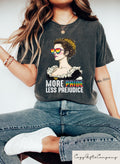 More Pride Less Prejudice T shirt LGBTQ Support Shirt Proud Ally Sweatshirt LGBTQ Pride Month Gift Human Rights Crewneck Lesbian Tee Sweatshirt – Premium Graphic · Must-Have Style