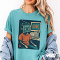 OK Tech Face Retro Futurist Dystopian T Shirt for Digital Burnout Vibes Unisex T Shirt Music Lover Gift Idea Graphic Tee – Warm & Stylish · Perfect For Daily Wear