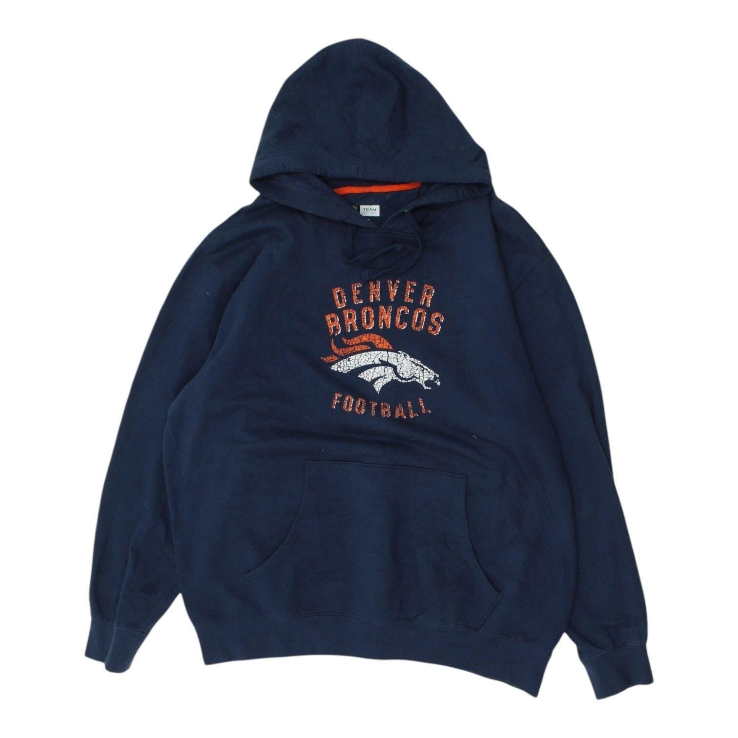 Denver Broncos Mens Hoodie Vintage Navy NFL Pullover Sweatshirt Fan Gear Hoodie – Easygoing Wear · Top Pick For Any Outfit