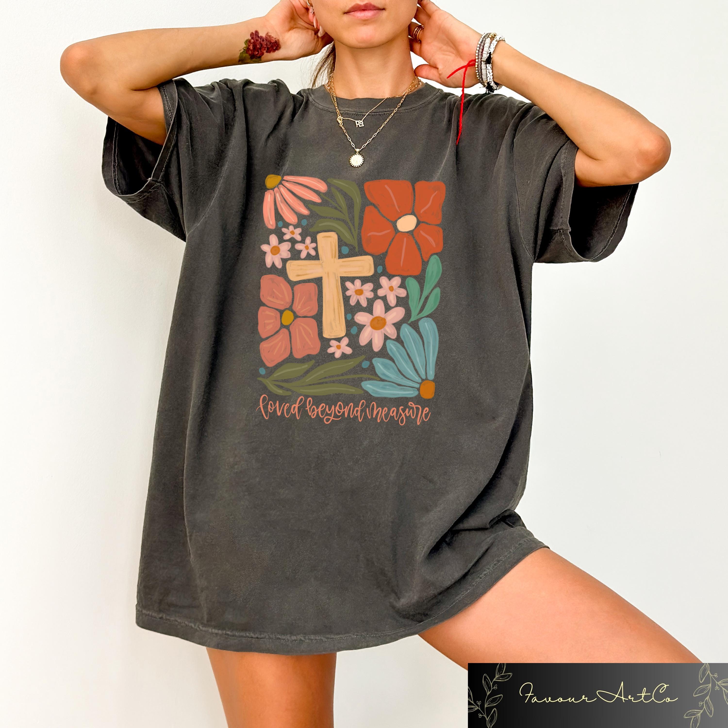 Retro Comfort Christian T shirt Christian Women Sweatshirt Inspirational Mom Shirt Religious Women Gift Floral Bible Verse Shirt Sweatshirt – Soft Feel · Top Pick For Any Outfit