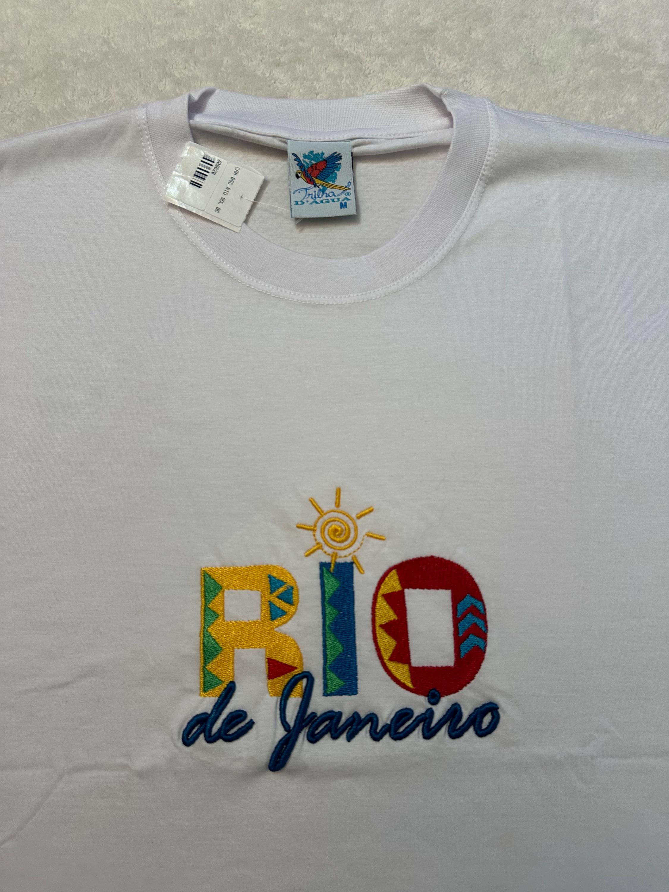 Vintage 1990s 2000s Rio De Janeiro Brazil Embroidery Art City T Shirt M L NEW Graphic Tee – Bold Style · Trending Graphic Apparel