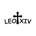 Catholic Sticker Pope Leo 14th Pope Leo XIV New Pope Kiss Cut Stickers Religious Decal Laptop Decal Graphic Tee – Soft Feel · Trending Graphic Apparel