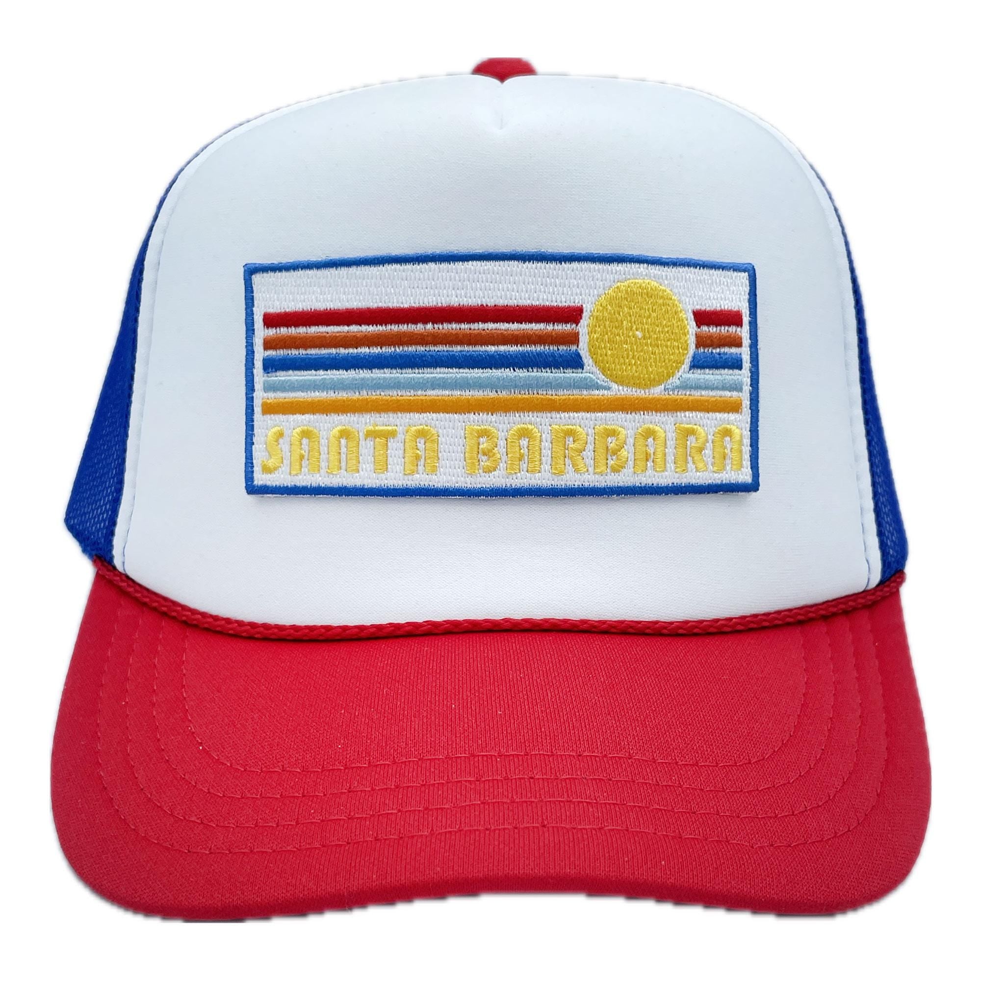 Santa Barbara California Kid39s Trucker Hat Ages 211 Retro Sun Snapback Santa Barbara Toddler Hat Kid39s Hat Graphic Tee – Everyday Comfort · Perfect For Daily Wear