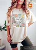 I Will Praise Him In Every Season Shirt Retro Comfort Jesus T shirt Trendy Christian Sweatshirt Religious Women39s Gift Bible Verse Tee Sweatshirt – Bold Style · Must-Have Style