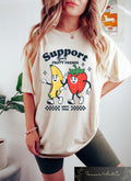 Retro Comfort Pride Shirt Gay Rights T shirt LGBTQ Ally Sweatshirt Lesbian Pride Gift Inclusive Shirt Support Fruit Friends Tee Sweatshirt – Warm & Stylish · Great Gift For Fans