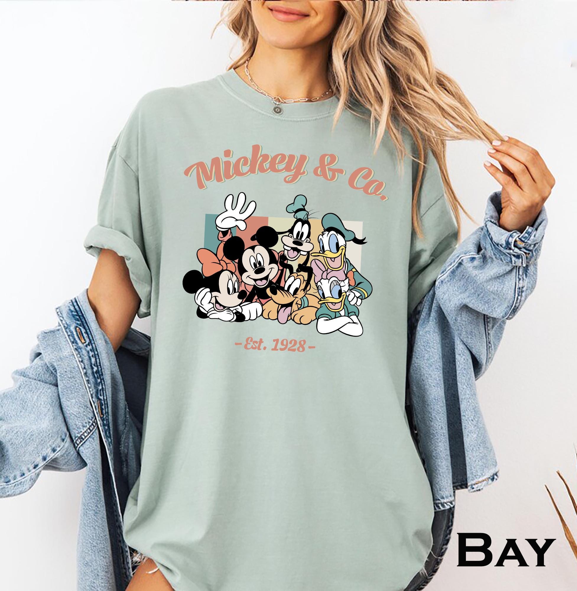 Disney Mickey and Co Shirt Vintage Disney Friends Tee Classic Mickey Minnie Donald Goofy Shirt Christmas Disney Trip Outfit Graphic Tee – Warm & Stylish · Top Pick For Any Outfit