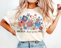 Flower Freedom Shirt Land of the Free Shirt Boho Vintage America Tee Retro Floral 4th of July Shirt Patriotic USA Flag Summer T Shirt Graphic Tee – Easygoing Wear · Great Gift For Fans
