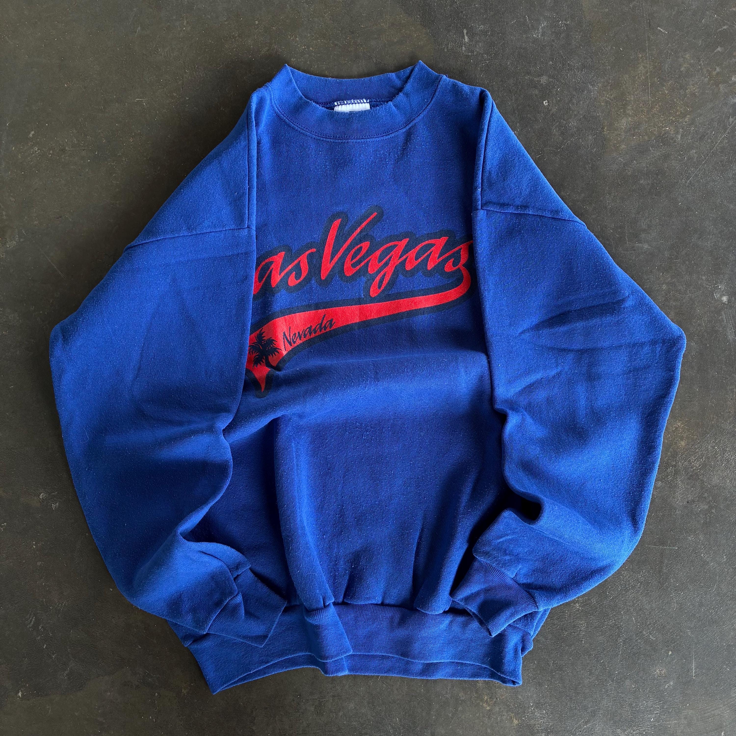 Vintage Y2K Logo Athletic Tag Las Vegas Nevada Spellout Big Logo Printed Sweatshirt Crewneck Pullover Sweater Las Vegas Colour Blue Size M Sweatshirt – Warm & Stylish · Trending Graphic Apparel
