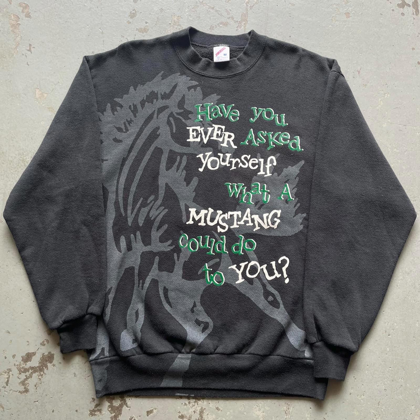 Vintage 90s Mustang Sports Car Double Sided Tough Sweatshirt Sweatshirt – Fan Favorite · Must-Have Style
