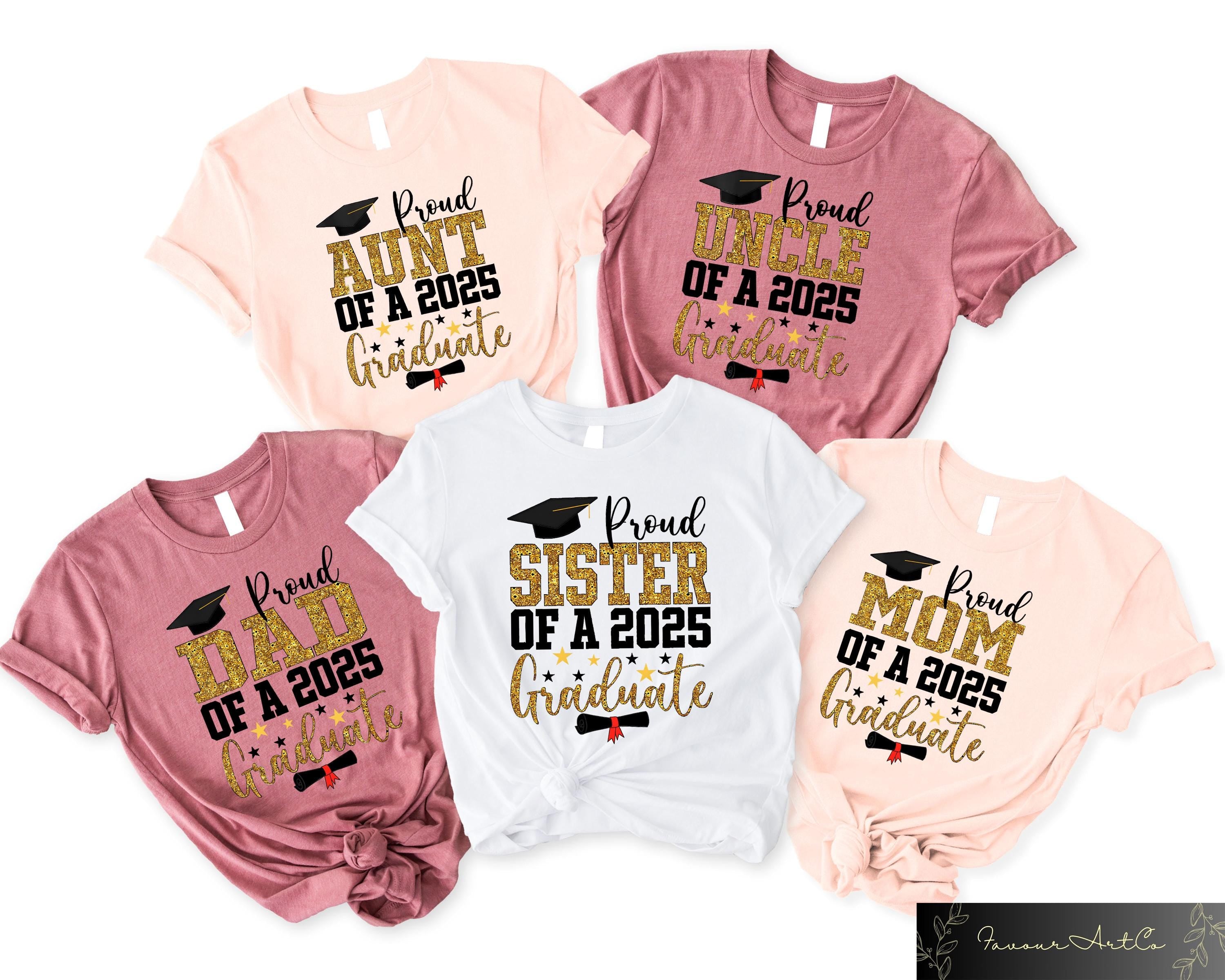 Proud Family Of A 2025 Graduate T shirt Class Of 2025 Shirt Family Graduation Sweatshirt Proud Mom Graduation Gift Family Matching Tee Sweatshirt – Bold Style · Top Pick For Any Outfit