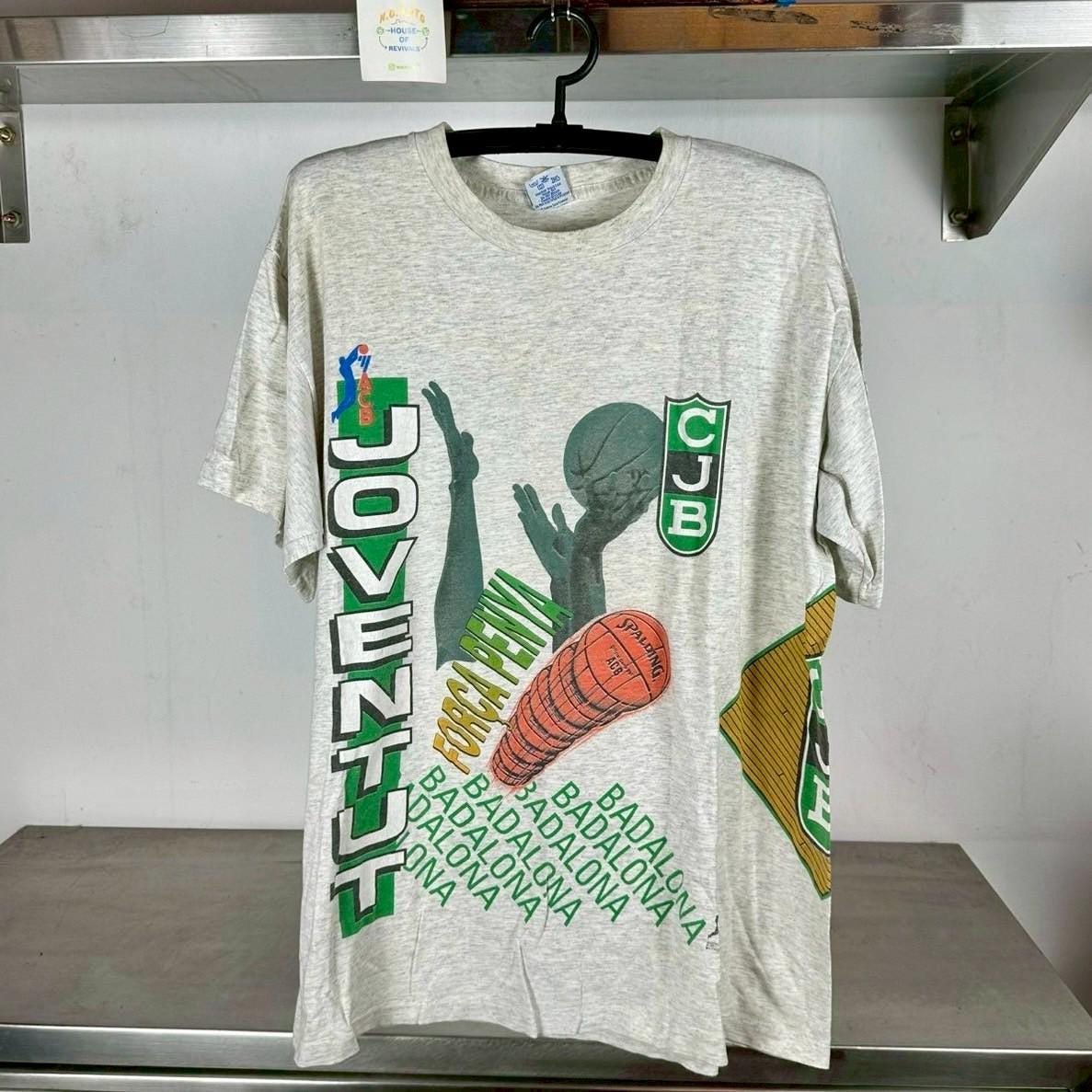 Vintage 90s CJB Joventut Spanish Basketball AOP Wraparound XL single stitch T shirt Vintage Sport Tshirt Graphic Tee – Warm & Stylish · Must-Have Style